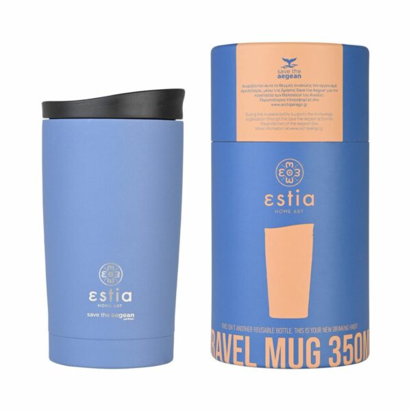 Estia Coffee Mug Κούπα Θερμός Denim Blue 350ml