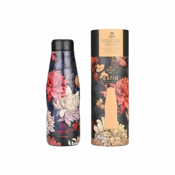 Estia Travel Flask Μπουκάλι Θερμός Midnight Bllossom 500ml