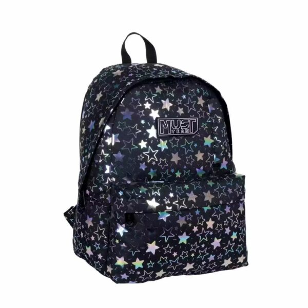 Τσάντα Πλάτης Must Team Inspiration Gold Hologram Stars 1 Κεντρική Θήκη