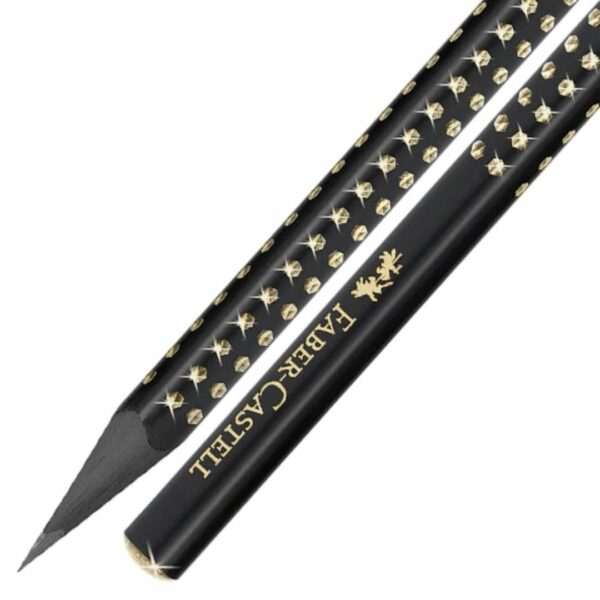 Faber-Castell Sparkle Μολύβι Μαύρο ξύλο Χρυσό