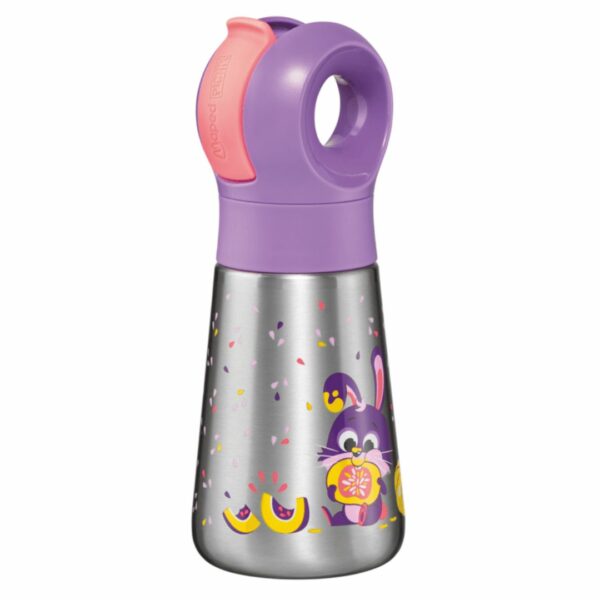 Maped Picnick Παγούρι Ανοξείδωτο Miniz Μώβ Rabbit 350ml