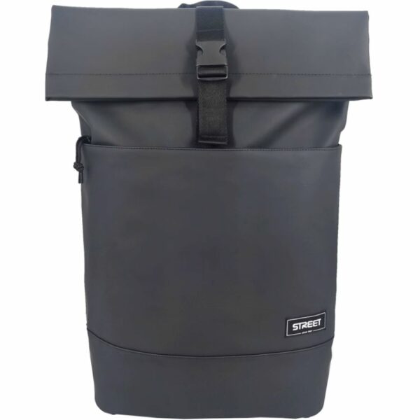 Street Τσάντα Back Pack Fashion Rollup Black 30x12x46cm