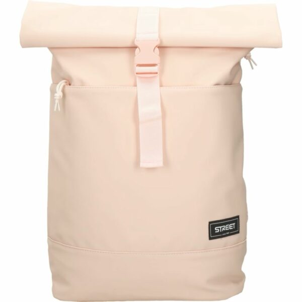 Street Τσάντα Back Pack Fashion Rollup Pastel Pink 30x12x46cm